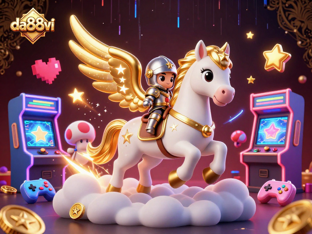 Ride the winning horse in an exciting da88vi casino adventure with vibrant game elements.